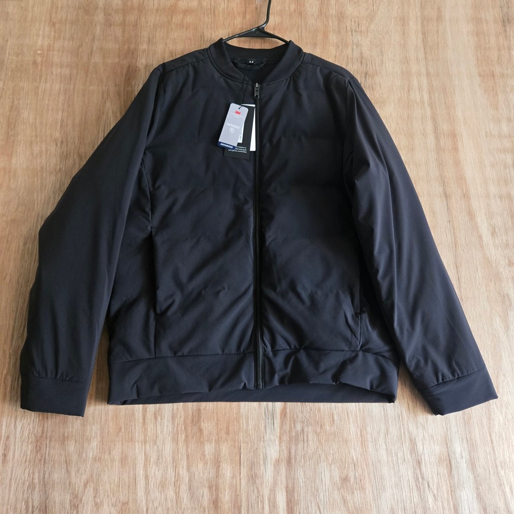 Public Rec Better Than Down Bomber Jacket Black Medium 3M Thinsulate NWT